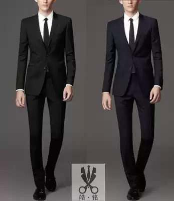 Tailored men's suit business casual wool suit slim wool suit suit suit set