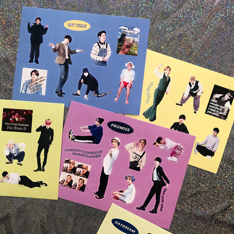 Bulletproof youth League stickers hand account small stickers with around Kim Tae-hyung Jung Kook Park Ji-min original spot