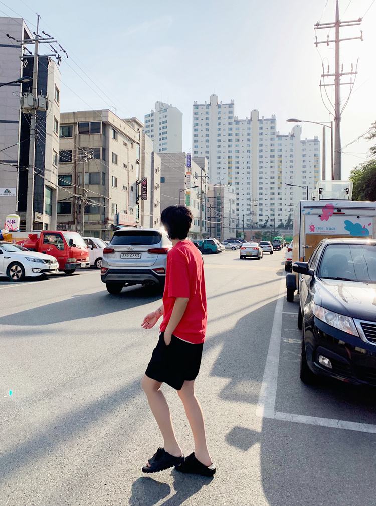 WENGNA Quần short thể thao dệt kim nam 2019 Mùa hè Xu hướng mới Joker Casual Loose Five Quần - 3/4 Jeans quần lửng nam