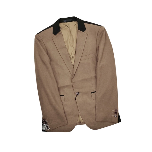 Демисезонный модный шерстяной пиджак классического кроя, куртка для отдыха, облегающий крой