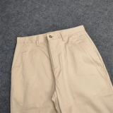 Летние тонкие эластичные хаки штаны, облегающий крой, свободный прямой крой