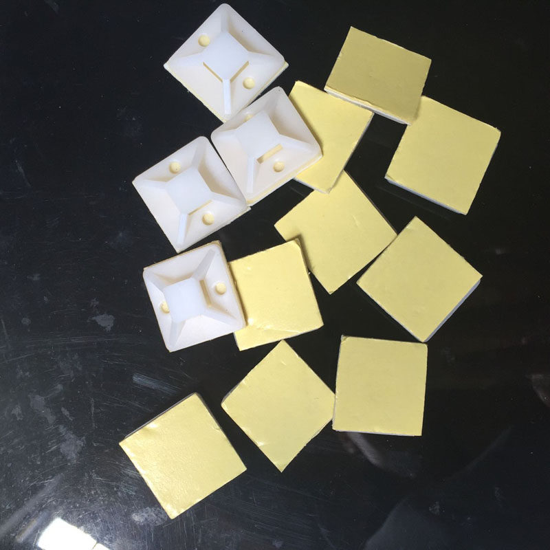 100 electrical accessories Self-adhesive wire holder 25*25mm electronic wiring suction cup white does not hurt the wall