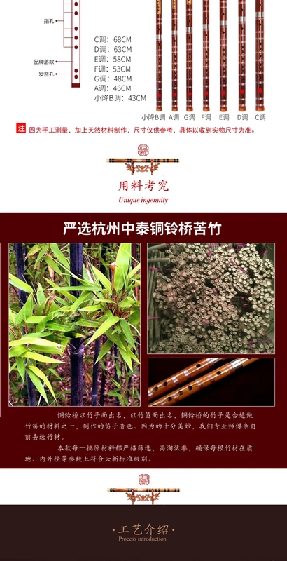 Yunxin chuyên nghiệp chơi sáo, sáo trúc đắng, sáo, giới thiệu người mới bắt đầu, sáo sinh viên, sáo - Nhạc cụ dân tộc