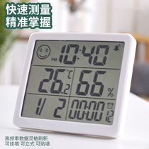 Ultrathin thermometer Home Indoor electronic temperature and humidity meter Alarm Clock Chronicling Baby Room With Wall Type Electronic Clock