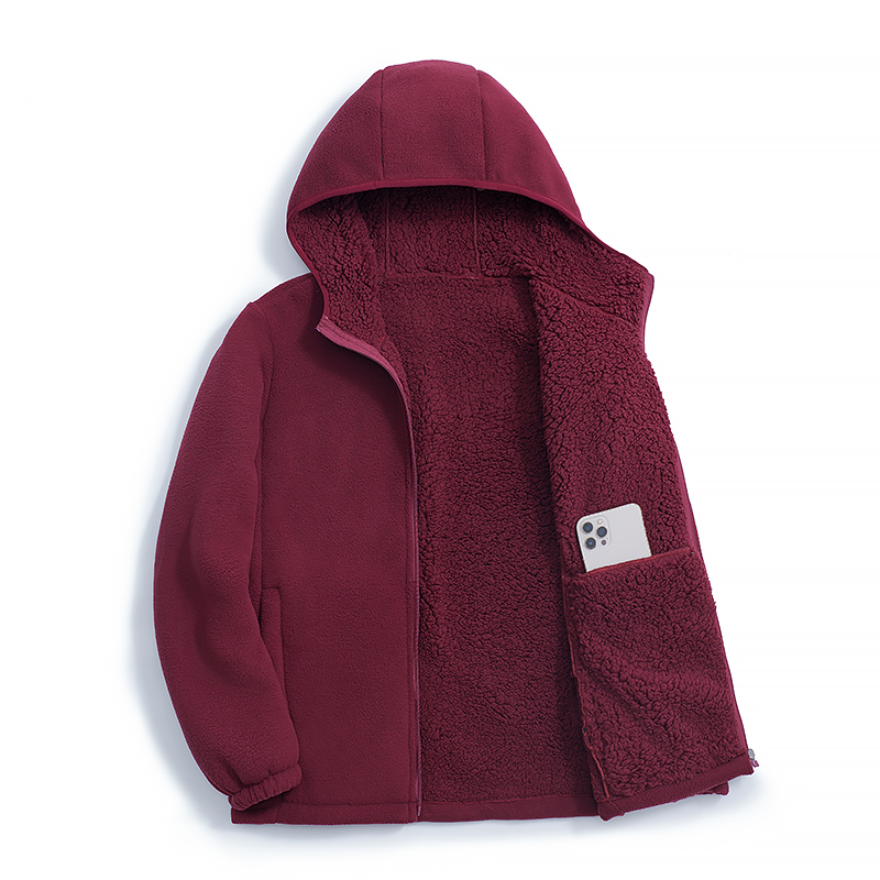 Fleece Jacket for Women, Autumn and Winter 2025 New Style, Double-Sided Fleece Sweatshirt, Casual Versatile Thickened Warm Stand-Up Collar Cardigan