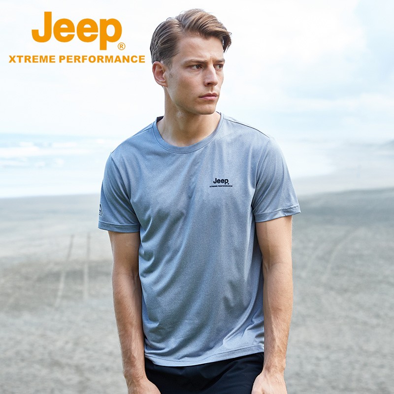 Jeep Gip Outdoor Brand Speed Jersey Men Sports Short Sleeves T-Shirt Ice Sensation Men's Clothing Flagship Store Running Fitness