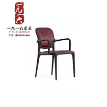 New Chinese dining table and chair combination of modern dining room Zen teachair villa model room furniture customization