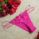 Nóng cám dỗ sexy phụ nữ dễ thương đồ lót cotton đai kép quần lót cạp thấp thong ST4947 - G-string