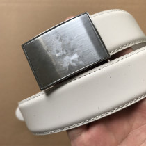 White belt leather leather belt with pin buckle belt white cowhide belt White Belt