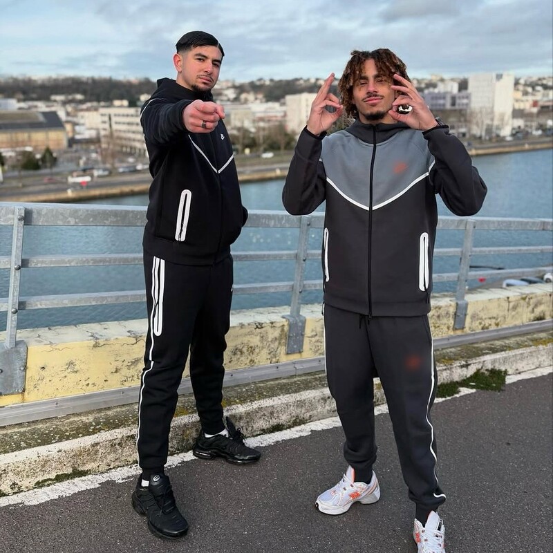 Windrunner New Sports Suit Tech Fleece Co-Branded Model Ukdripdrill Hip-Hop Rap Street Style