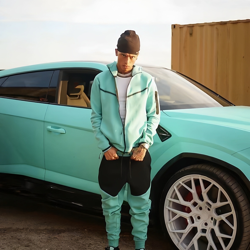 Windrunner New Sports Suit Tech Fleece Co-Branded Model Ukdripdrill Hip-Hop Rap Street Style