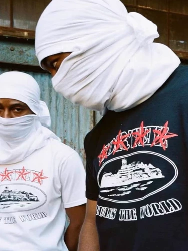 Corteiz Summer Short -Sleeed T -Fork Deate Casual European и American Star Ukdripdrill Hip -Hip Street