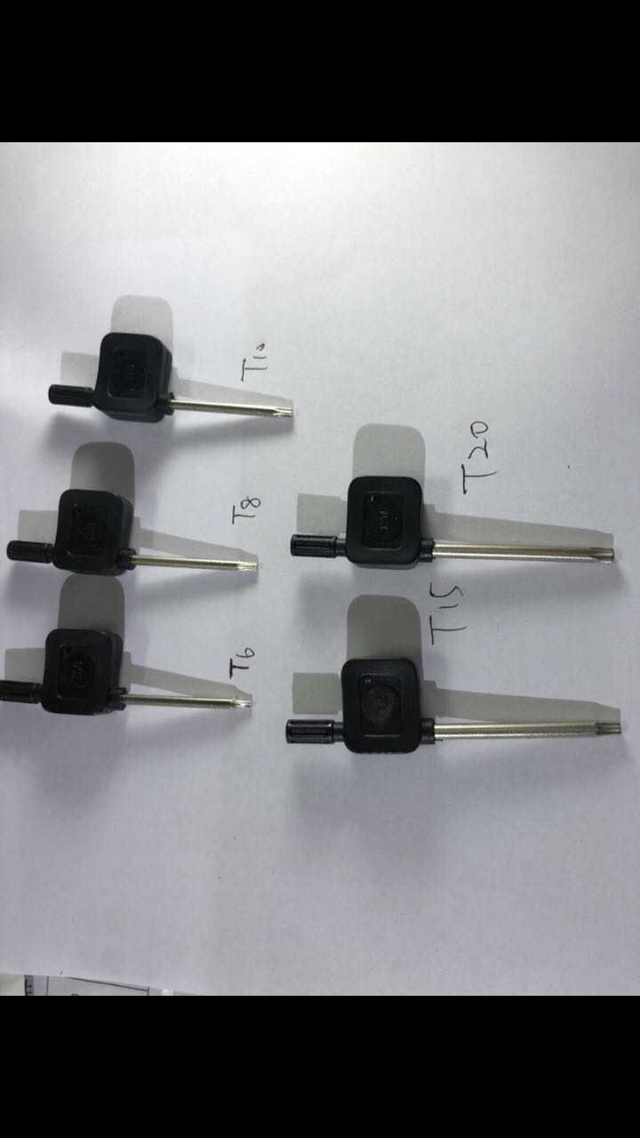 Plum wrench Taiwan produced high hardness and good strength knife bar cutter head with T6 T7 T8 T9 T10 T15 T20