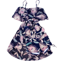 Couple swimsuit female three-piece split skirt bikini cover belly slimming small breasts gathered sexy hot spring swimsuit