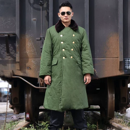 Армейское пальто хлопковое пальто мужское зимнее холодное покрытие плюс удобрения увеличивает толстое армейское пальто xxxxxl Жирные люди военные
