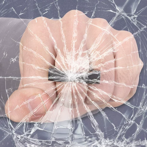 Оборонный мастер -мастер черепа анти -кузов кольцо окна разбито инструмент выживания окна