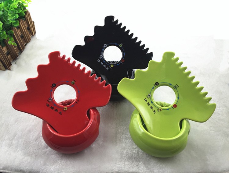 Live five lines of magnetotherapy body Sculpture Scraping Massage Plate Body Sculpted Board Five Color Energy Health Preservation Scraping Jar Plate