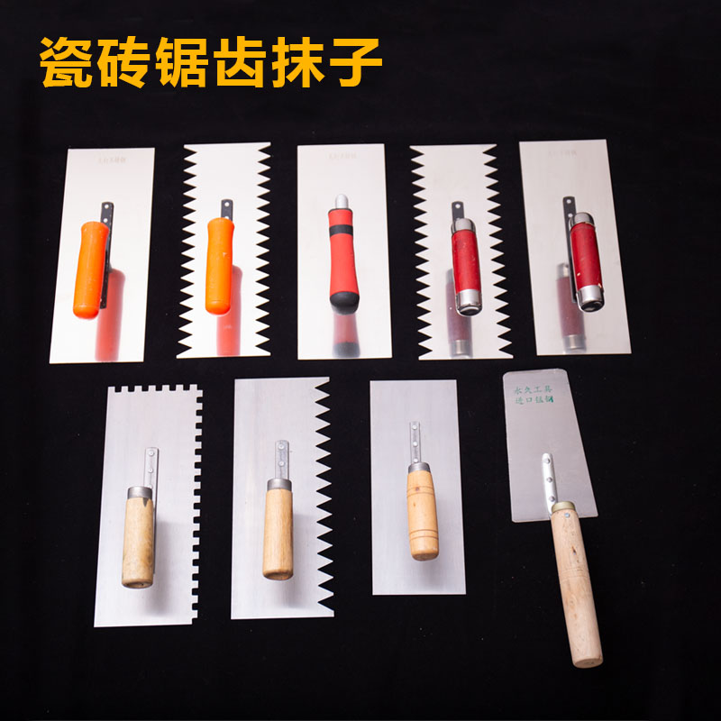 Clay Tool Serrated Trowel Trowel Plastering Clay Waster Plastering Clay Waster Plumber Work Tile Artisan Appliquary Tile Batch Grey
