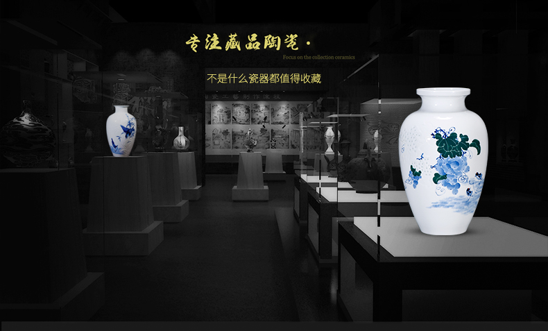 The Master of jingdezhen ceramics hand - made pastel thin foetus vase of new Chinese style household adornment rich ancient frame furnishing articles sitting room