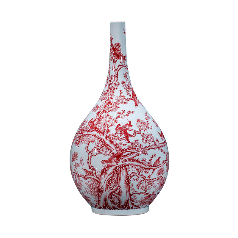 Jingdezhen ceramic hand - made vases imitation qianlong youligong mei pay-per-tweet on gall bladder the sitting room adornment handicraft furnishing articles