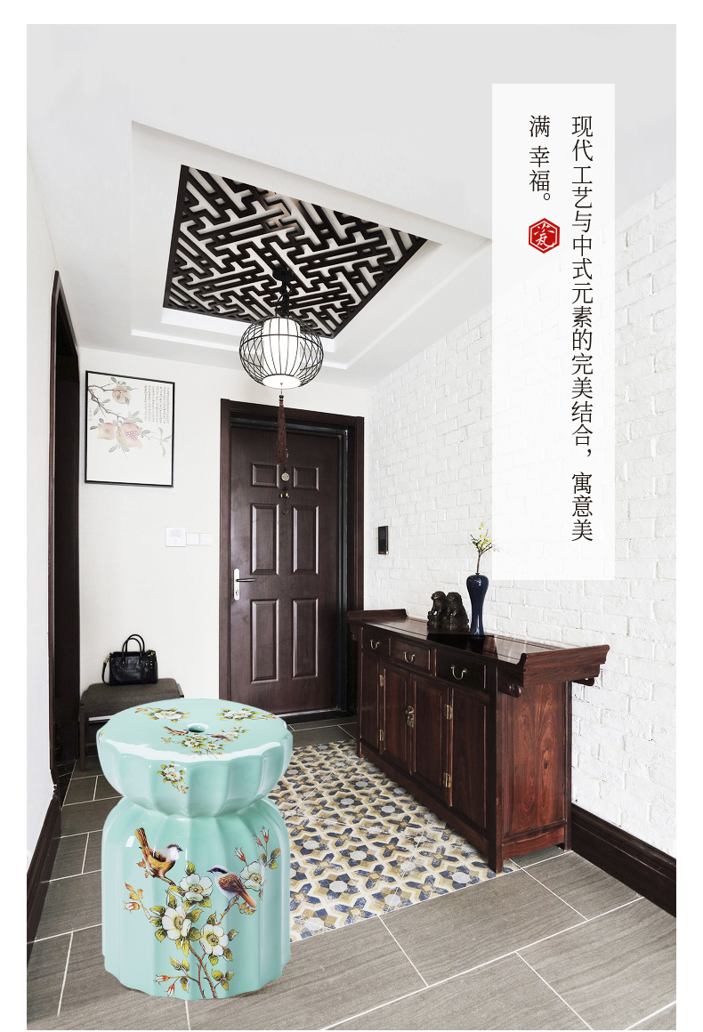 Drum who ceramic stools creative porcelain block by block, the new Chinese style living room American classical porcelain who jingdezhen porcelain