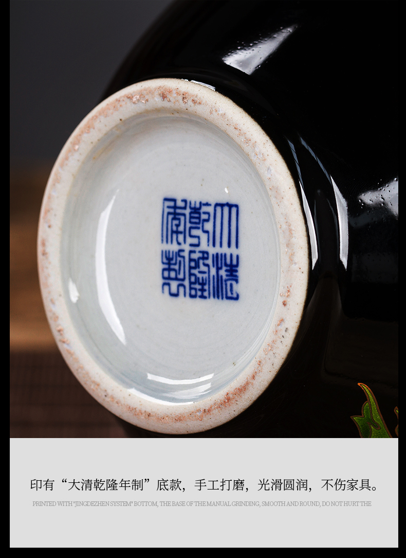 Sharply jingdezhen ceramics glaze floret bottle of Chinese flower arrangement sitting room home rich ancient frame decoration handicraft furnishing articles