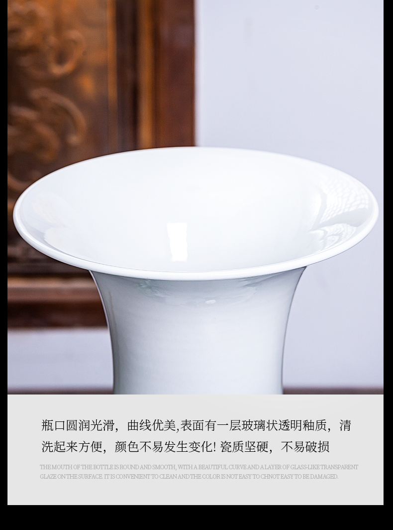 Hand - made pastel Chinese jingdezhen ceramics up ground landscape big vase furnishing articles ornaments large living room