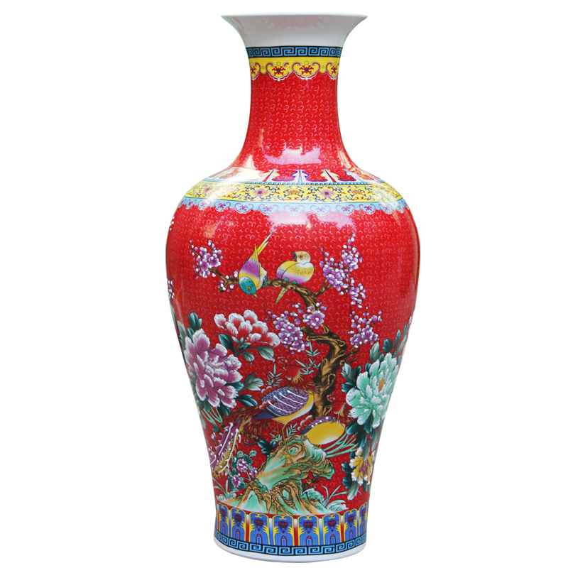 Aj209 jingdezhen ceramics of large vases, sitting room of Chinese style household decorative furnishing articles furnishing articles flower arrangement of large