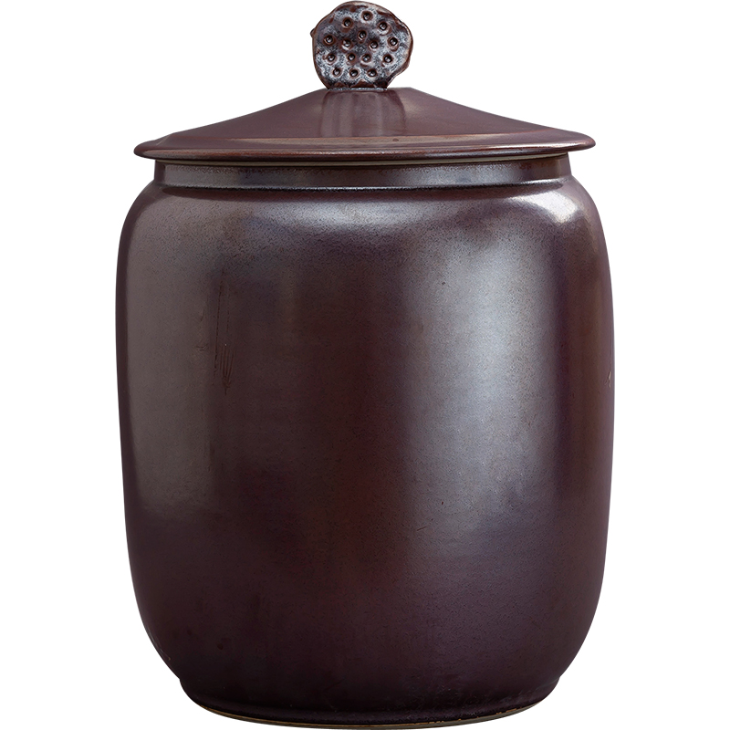Jingdezhen ceramic seal tea caddy fixings receive a storage jar home furnishing articles decorative arts and crafts