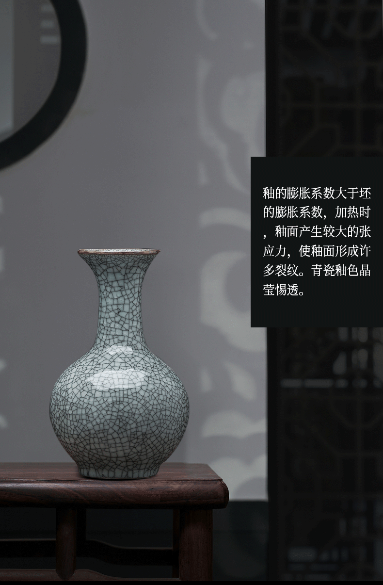 Jingdezhen ceramics up vases, flower arranging archaize sitting room of Chinese style household rich ancient frame crafts ornament