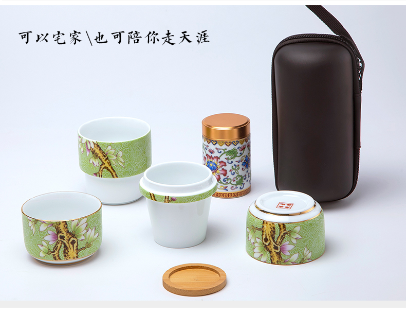 Jingdezhen ceramics tea caddy fixings household seal storage tank pu - erh tea POTS of tea cake storage tank large portable