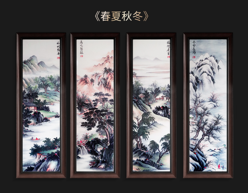 Porcelain plate painting jingdezhen ceramic corridor of new Chinese style adornment by patterns of sitting room sofa background wall to hang a picture