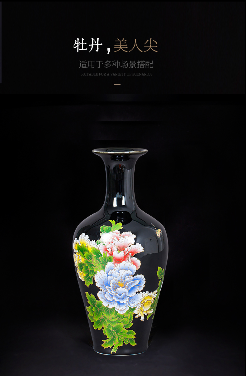 Sharply jingdezhen ceramics glaze floret bottle of Chinese flower arrangement sitting room home rich ancient frame decoration handicraft furnishing articles