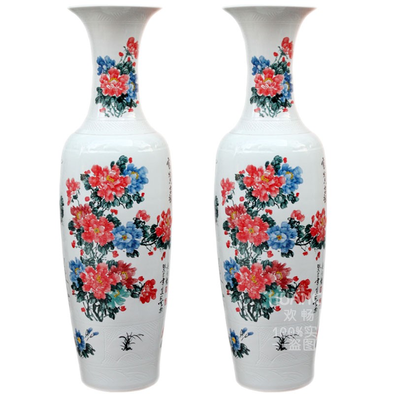 Sf19 jingdezhen ceramics hand - made name plum flower pretty breeze where large vases, sitting room hotel decoration furnishing articles