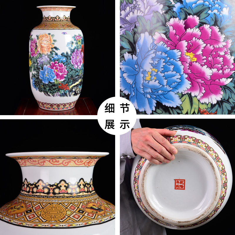 HP - 60 jingdezhen ceramics with a silver spoon in its ehrs expressions using the and household of large vases, flower arrangement sitting room porch decorate furnishing articles