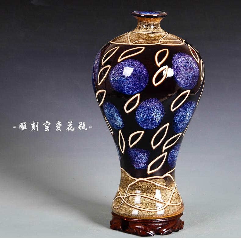 Creative jingdezhen ceramics up vases, flower arranging antique Chinese style classical sitting room adornment rich ancient frame furnishing articles