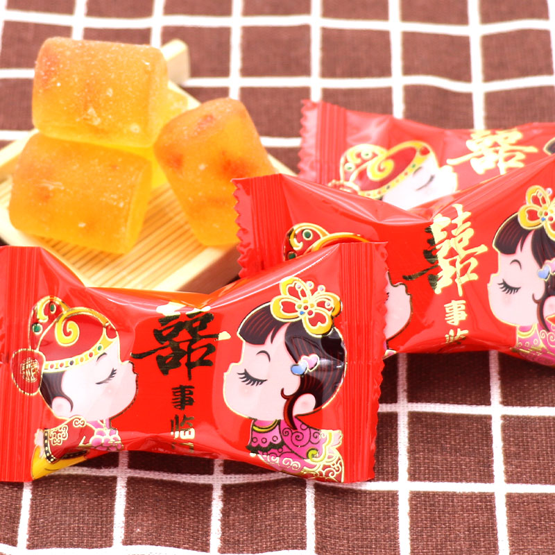 Jiangnan Jiamei double - comfort gum 500g 1 pound about 30 marry sweets red festive candy