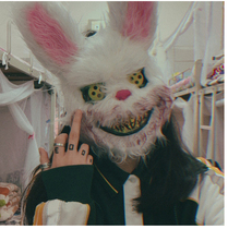 Shake sound Evil bloody rabbit mask cos horror bear headgear Masquerade party bar party animal mask