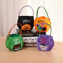 Halloween decoration Childrens gifts Pumpkin bag Ghost Festival tote bag Elf candy bag Candy gift can props