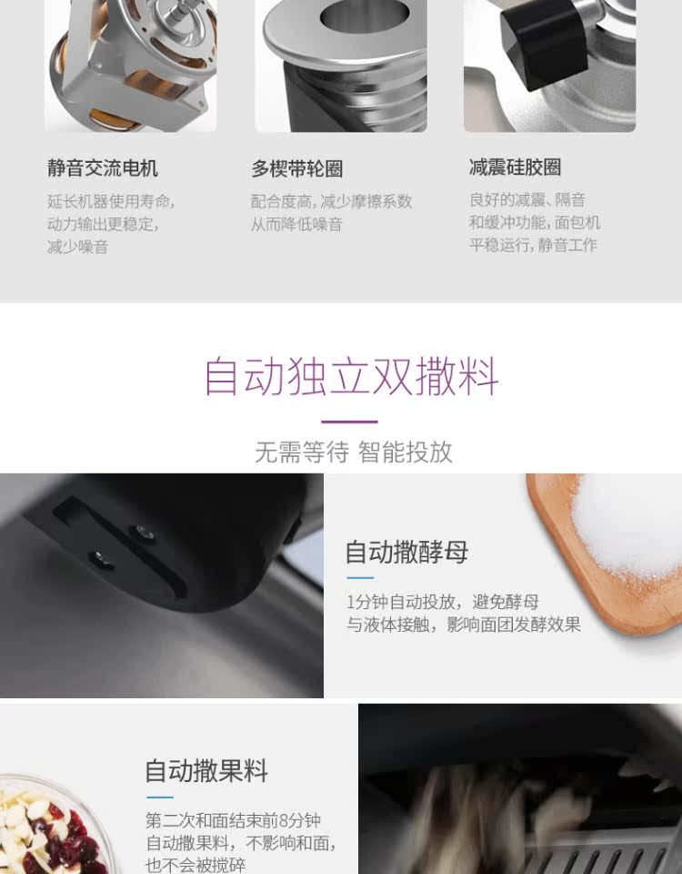 mua máy ép bánh mì thanh lý ACA / Bắc Mỹ điện AB-PCT1515 máy làm bánh mì máy tự động máy trộn bột thông minh đôi - Máy bánh mì máy ép bánh mì mini