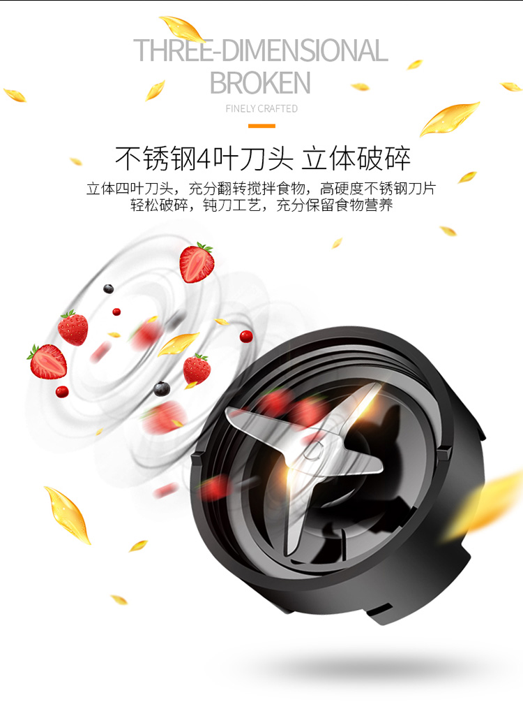 máy ép hoa quả Máy ép trái cây Youju nhỏ hộ gia đình tự động đa chức năng xào trái cây và rau ẩm thực máy xay sinh tố cầm tay mini