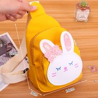 Зеленый желтый кролик, сумка через плечо