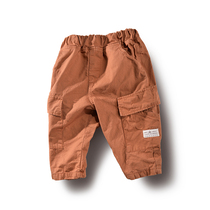 Childrens clothing summer 2021 new boy pants overalls pants Capri pants middle pants childrens casual pants loose