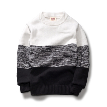 Boys sweater 2019 autumn new pullover round neck childrens clothing autumn and winter childrens sweater Tong knitting wool thin