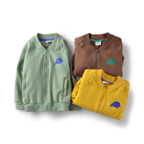 Boy coat cotton childrens clothing spring 2021 New medium big child jacket cardigan sweater childrens coat sports tide