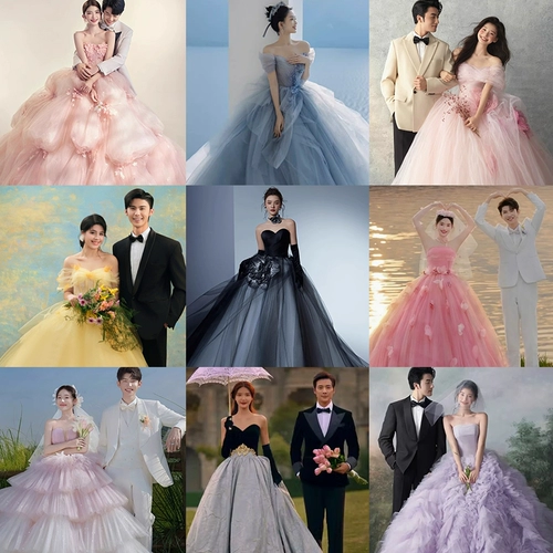 Свадебное платье подходит для фотосессий, топ без лямок для влюбленных, французский стиль