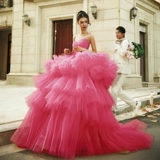 Свадебное платье подходит для фотосессий, топ без лямок для влюбленных, французский стиль