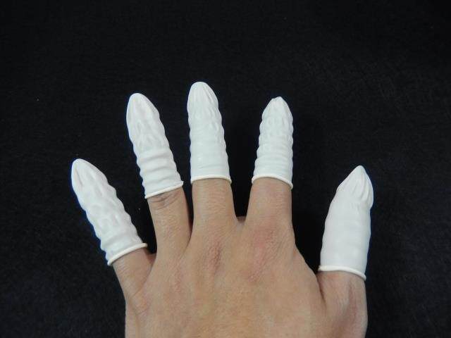 Thickened latex hand finger sleeve dust-free fingertip plastic hand finger finger finger fingertip sleeve rubber finger fingertip