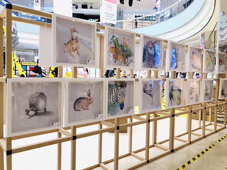 YMM foundation exhibition shelf paper shell version event exhibition (2) paper shell exhibition racks