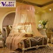 trần Violet vòm lưới sàn sang con tòa án công chúa Mosquito Net tổng thể mã hóa trần nợ cơ thể dày hơn - Lưới chống muỗi